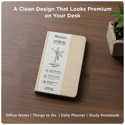 Banana Stem Diary — A6 Pocket Notebook, Ruled Journal for Everyday Notes