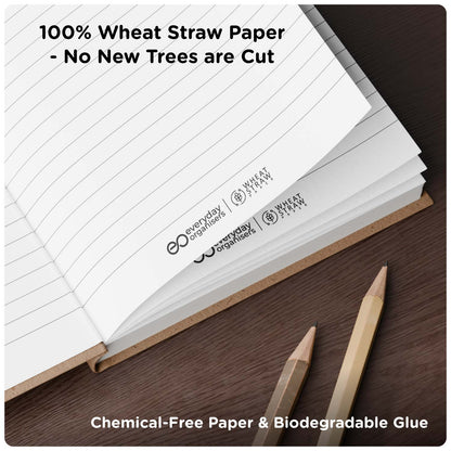 Coconut Waste Diary — A5 Office Notebook, Ruled Pages for Daily Writing