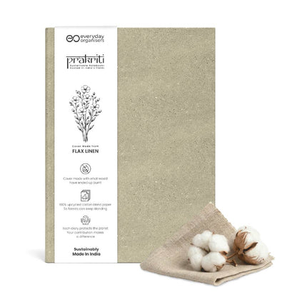 Flax Linen Diary — Cotton Rag Pages, Undated A5 Premium Journal