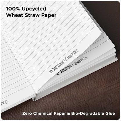 Sugarcane Bagasse Diary — Wheat Straw Pages, Undated A5 Journal